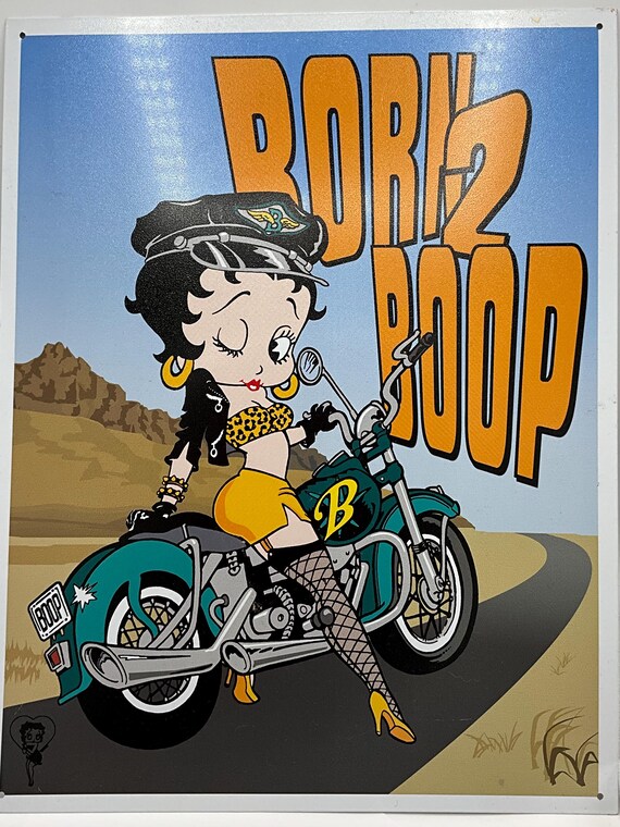 Gorgeous Collectible and Vintage Tin Sign or License Plate Betty