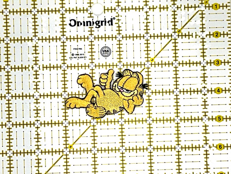 Garfield Patch Garfield Patch, Yellow Cat. - Etsy