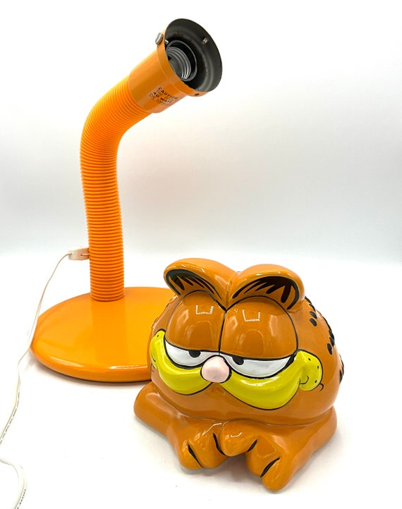 ガーフィールド GARFIELD セラミック ランプ ヴィンテージ レア 希少 Gorgeous Collectible and Vintage Garfield Cat, Orange, Lamp