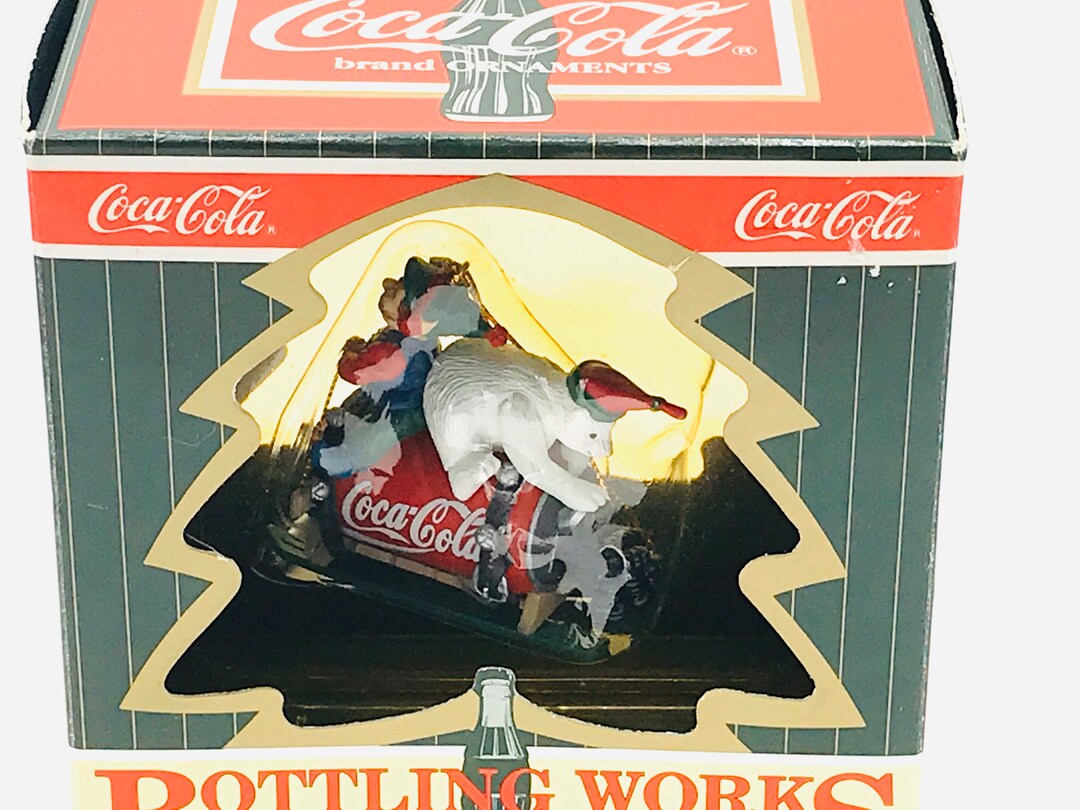 Vintage Coca Cola Ornament, Polar Bear on the Can by Polar Bear. - Etsy