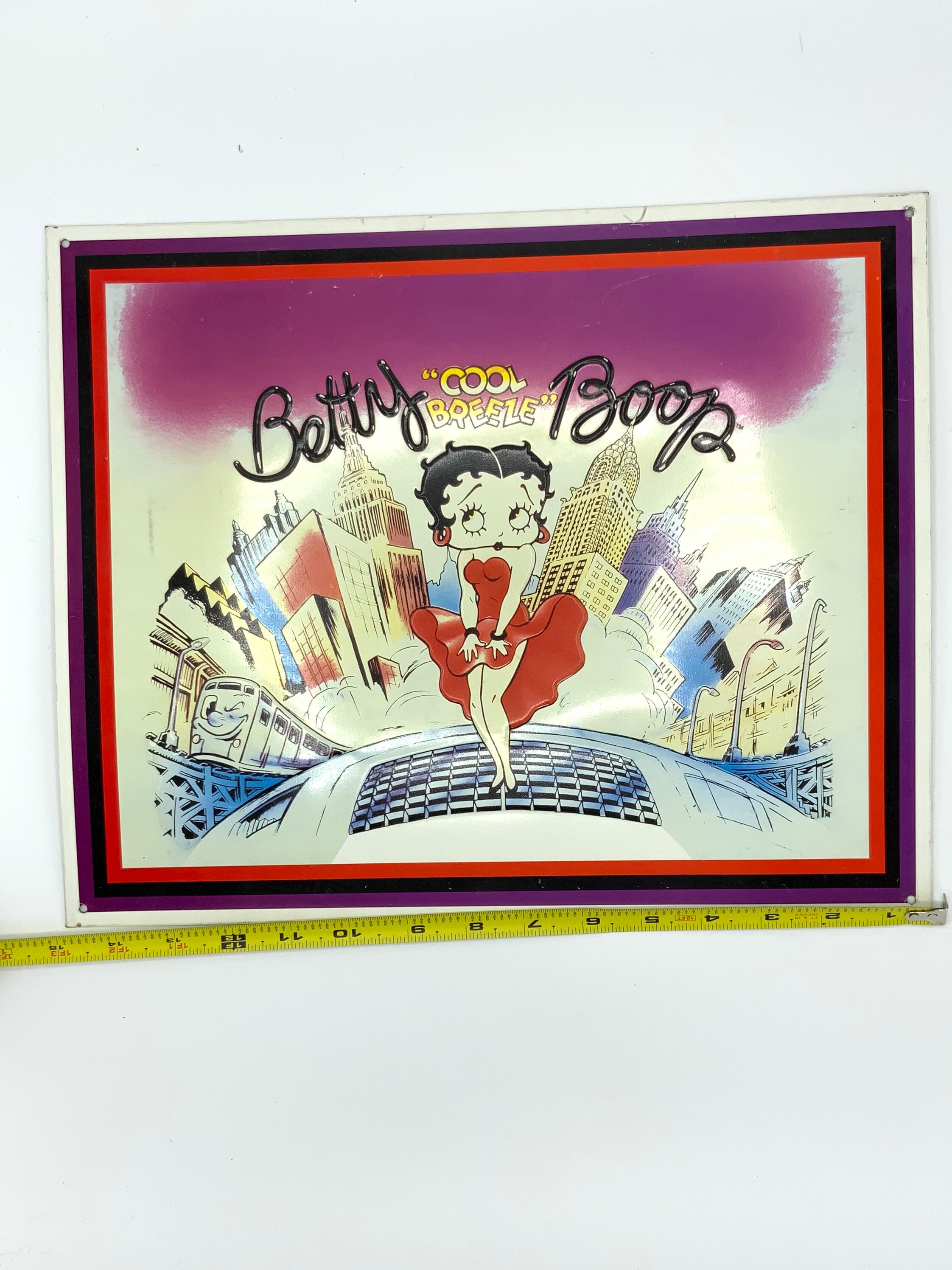 Gorgeous Collectible and Vintage Tin Sign Betty Boop, Metal, New