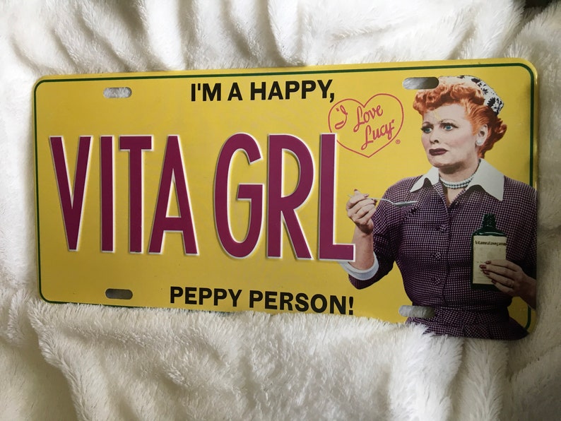 I Love lucy Lucille Ball license plate