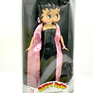 Superbe figurine Betty Boop vintage à collectionner, vintage, longue robe rouge, crème ou noire au choix