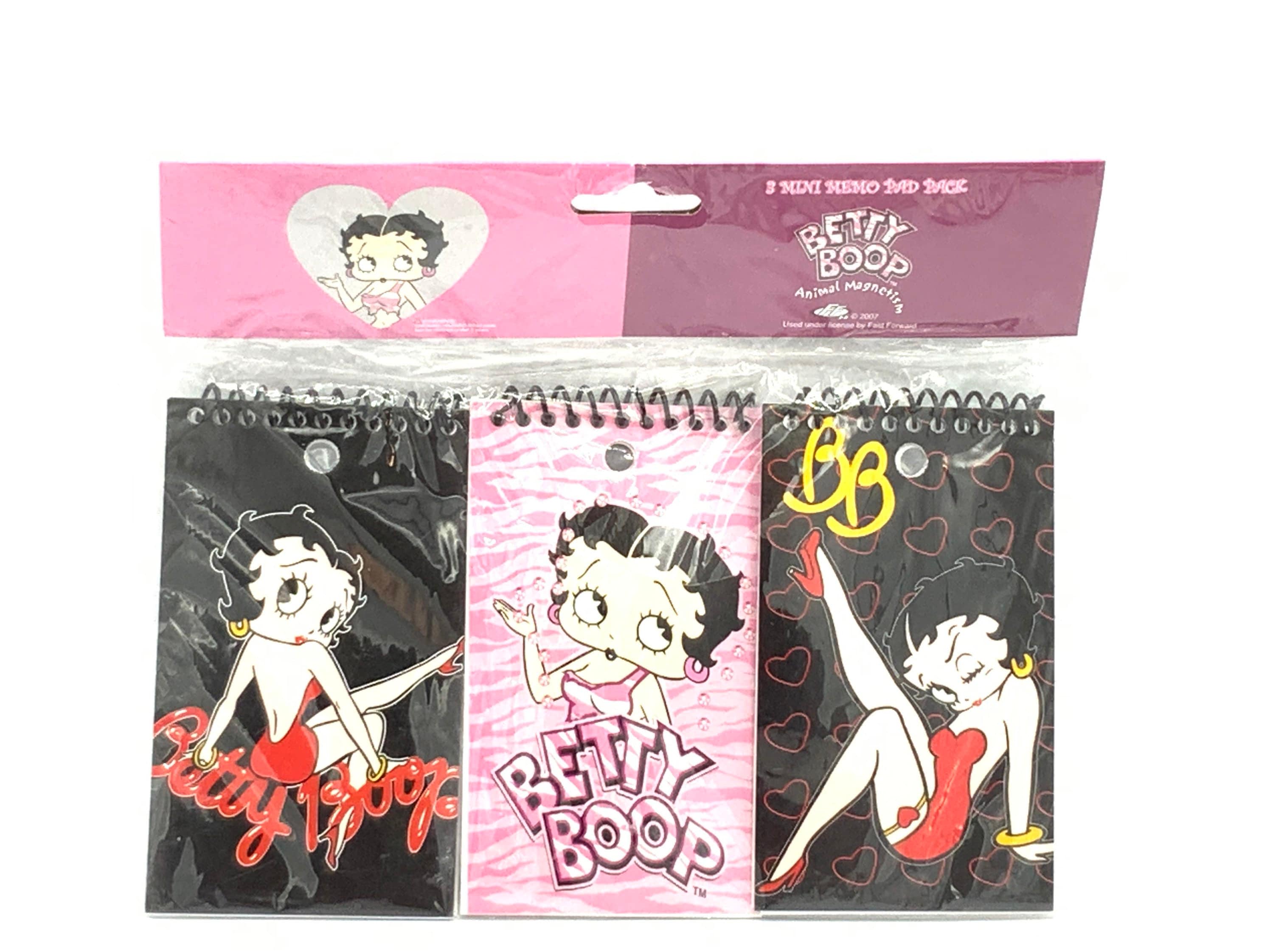Gorgeous Collectible Betty Boop 3 Mini Memo Pad Pack. Set of 3