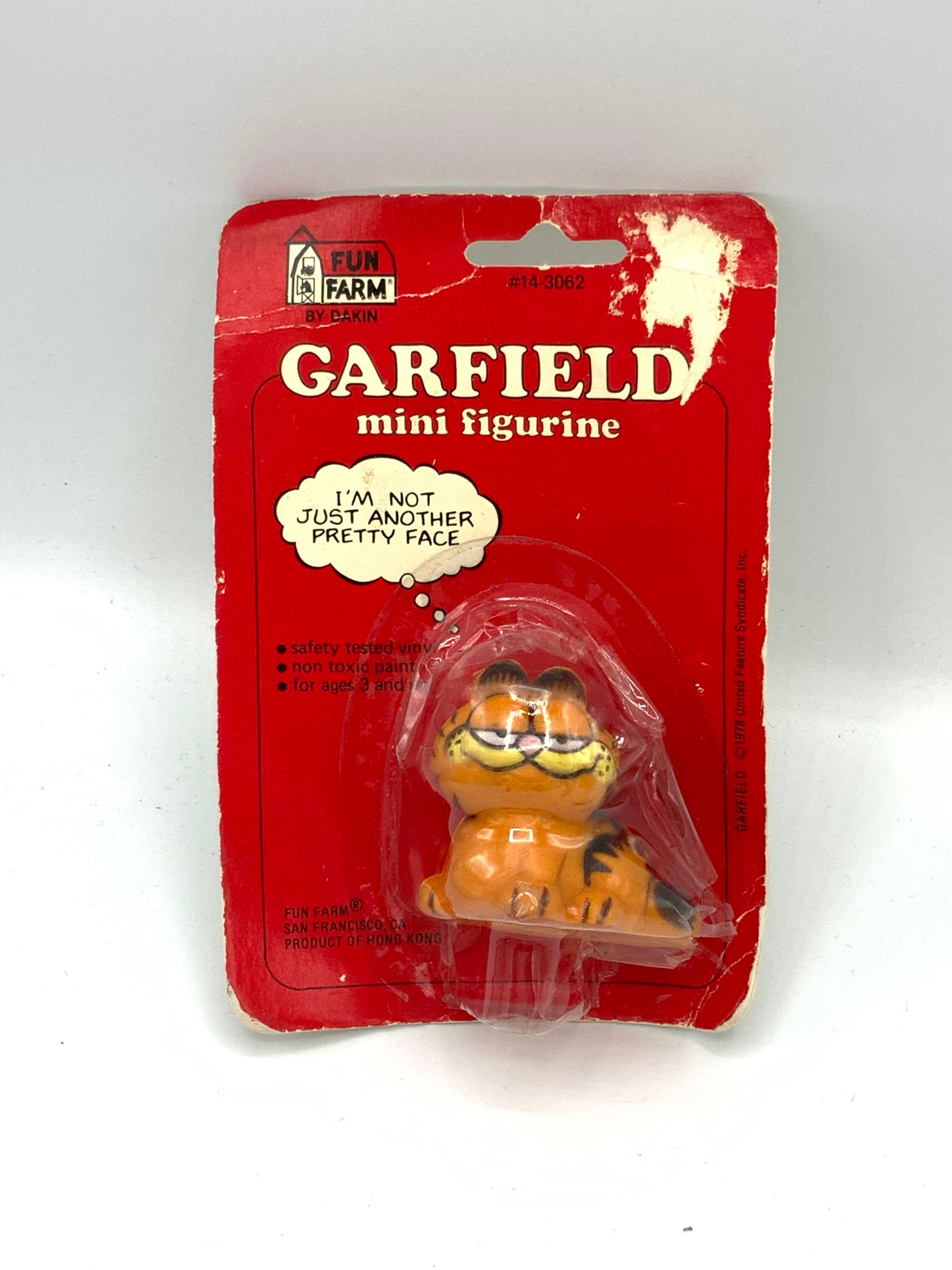 Vintage Garfield is sitting, cat, orange, figurine. - Etsy 日本