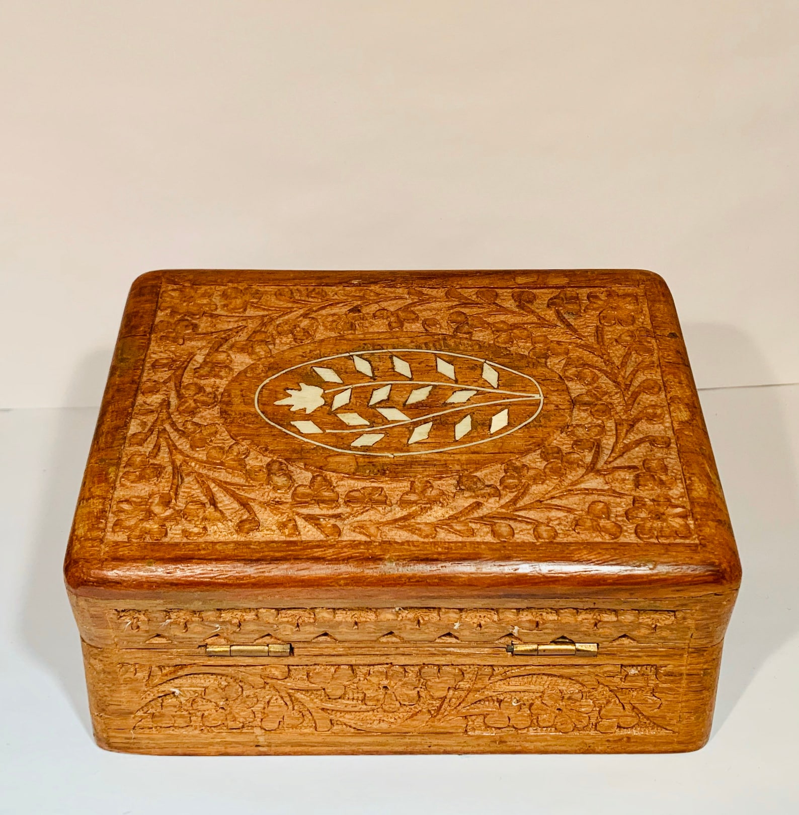 Carved Wood Jewelry Box Etsy
