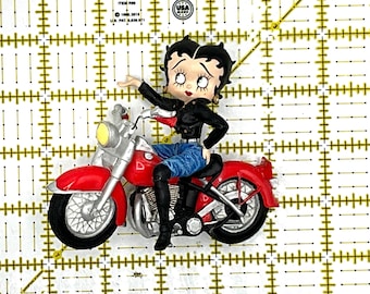 Gorgeous Collectible and Vintage Betty Boop With a Motorcycle