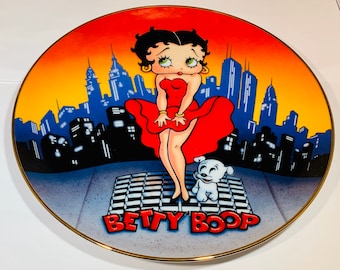 Vintage  Betty Boop  plate  the toast of the town plate number