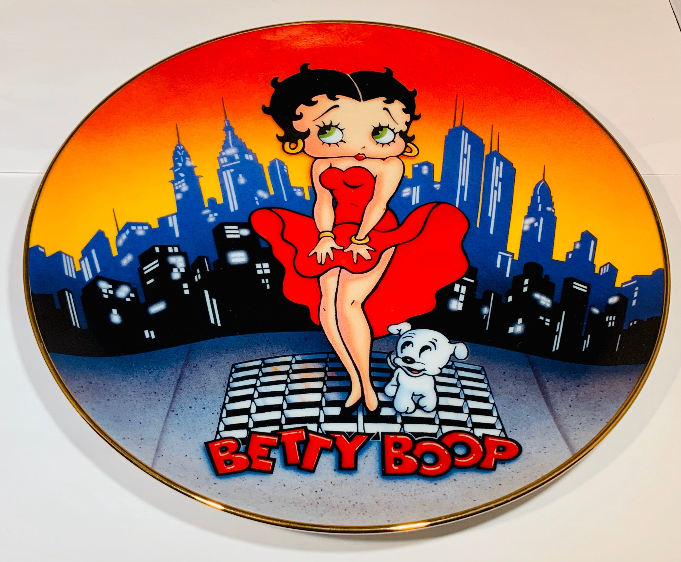 Vintage Betty Boop Plate the Toast of the Town Plate Number