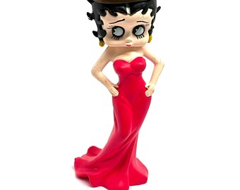 レア✩.*˚ベティちゃん️♡赤ミニドレス✩大きめフィギュア☆bettyboop Gorgeous Collectible Andvintage Betty Boop With Red Dress or Black