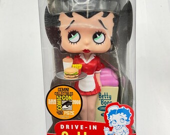 Gorgeous Collectible Driver in Betty Boop Bobble Head, Burgers