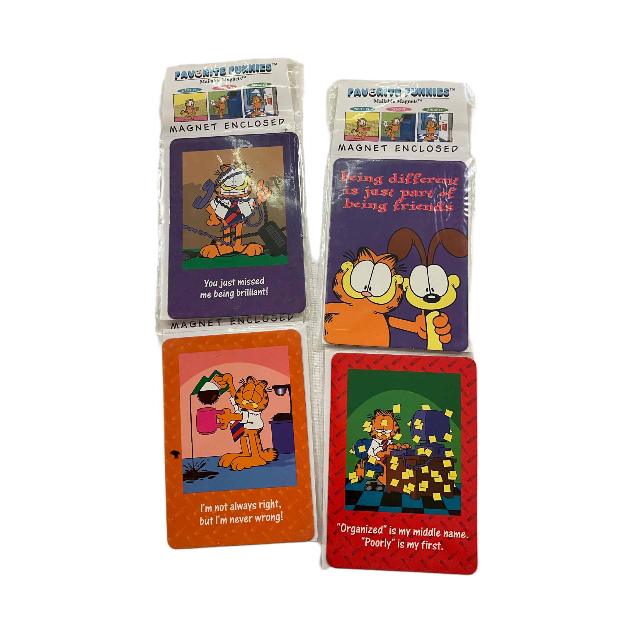 Collectible and Vintage Garfield Post Cards and Magnets, Sold