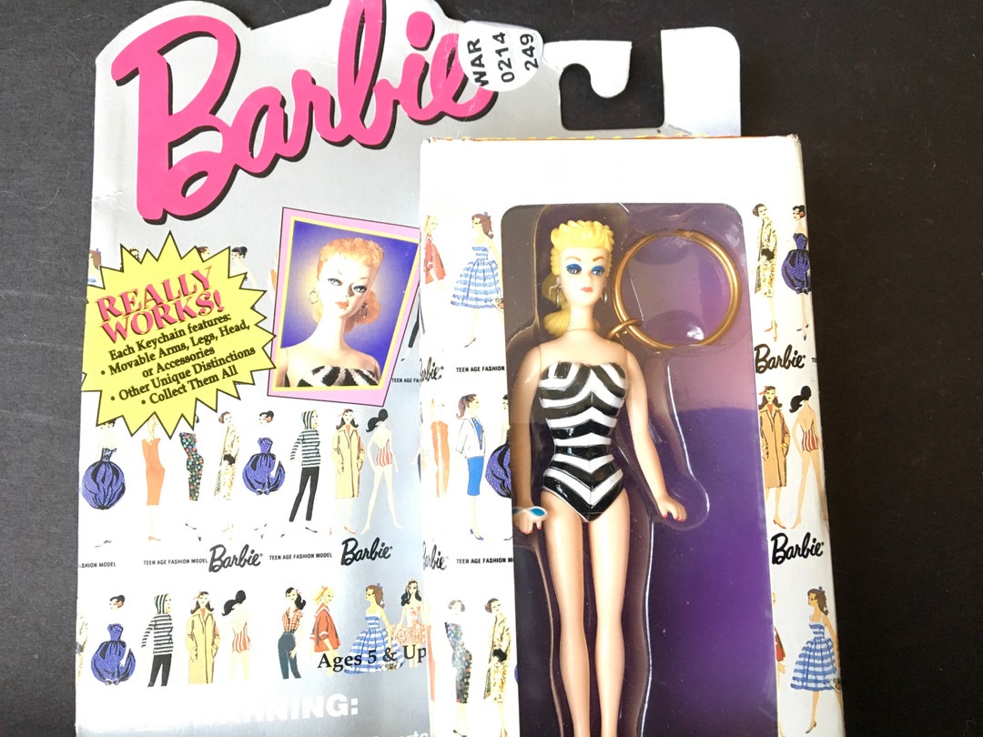 Collectible and Vintage Barbie Keychain Doll Small. Etsy