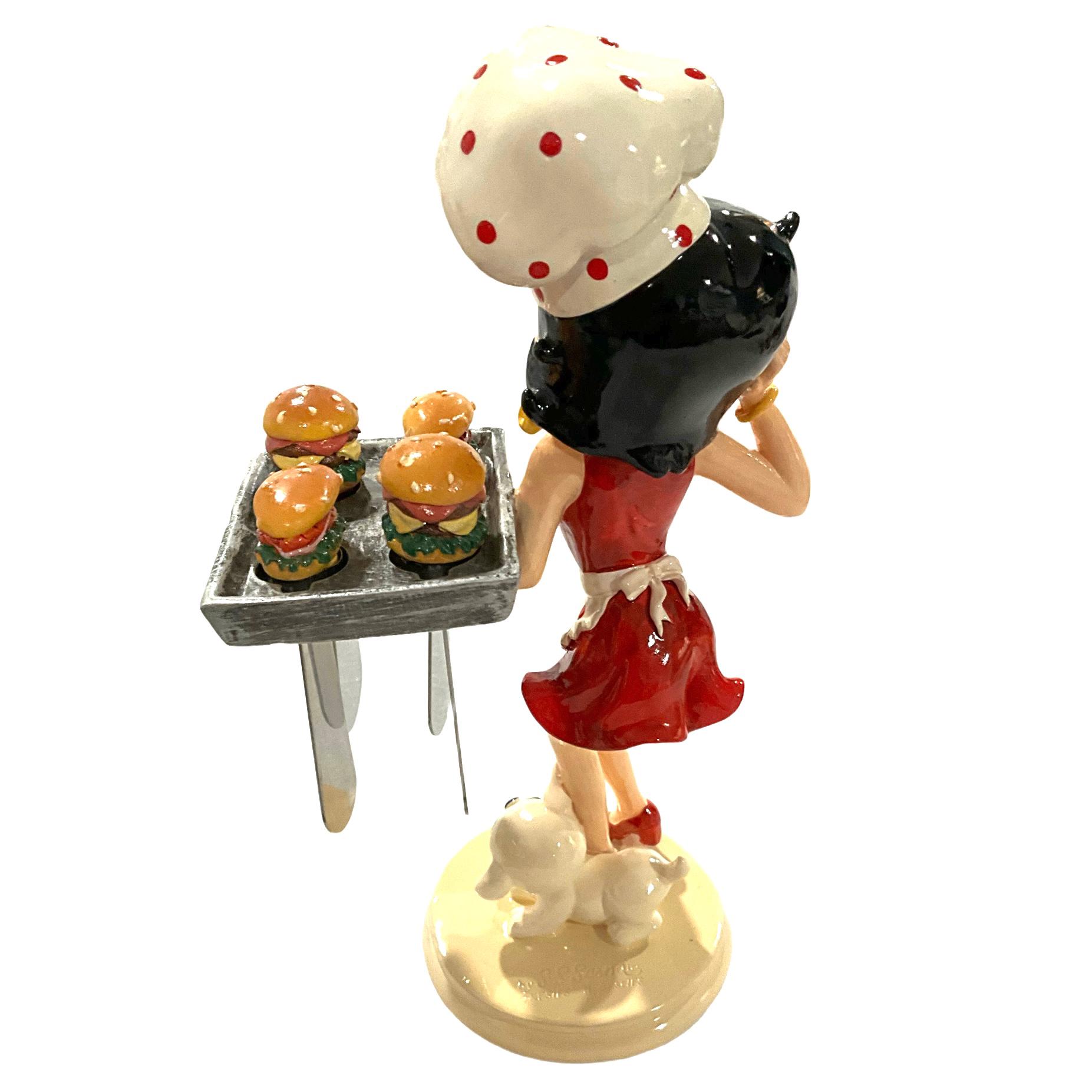 ベティ・ブープ シェフ フィギュア Gorgeous Collectible and Betty Boop Figurine as Chef With a Try