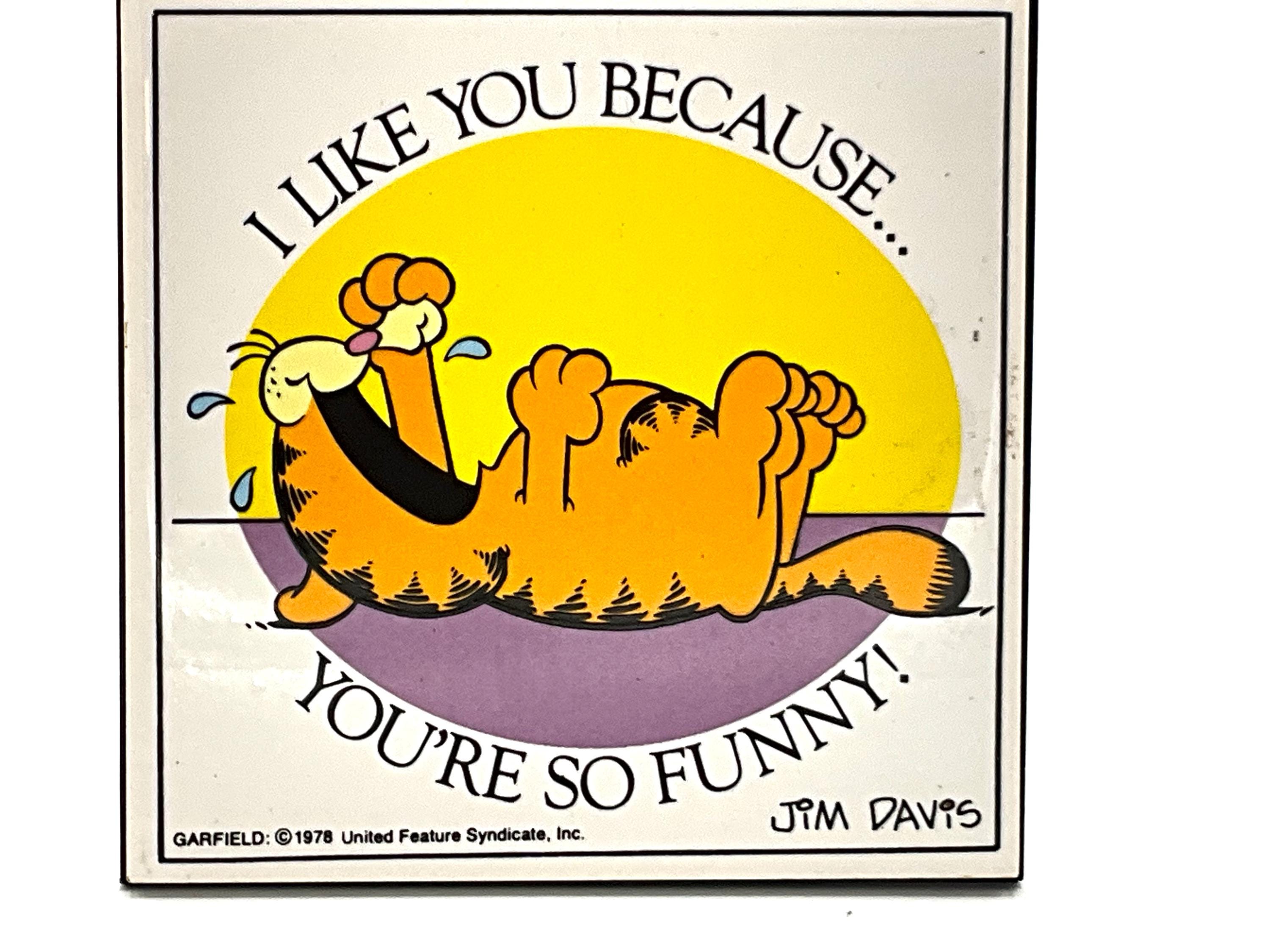 ガーフィールド　陶器　写真立て Gorgeous Collectible and Vintage Garfield Picture Frame Ceramic
