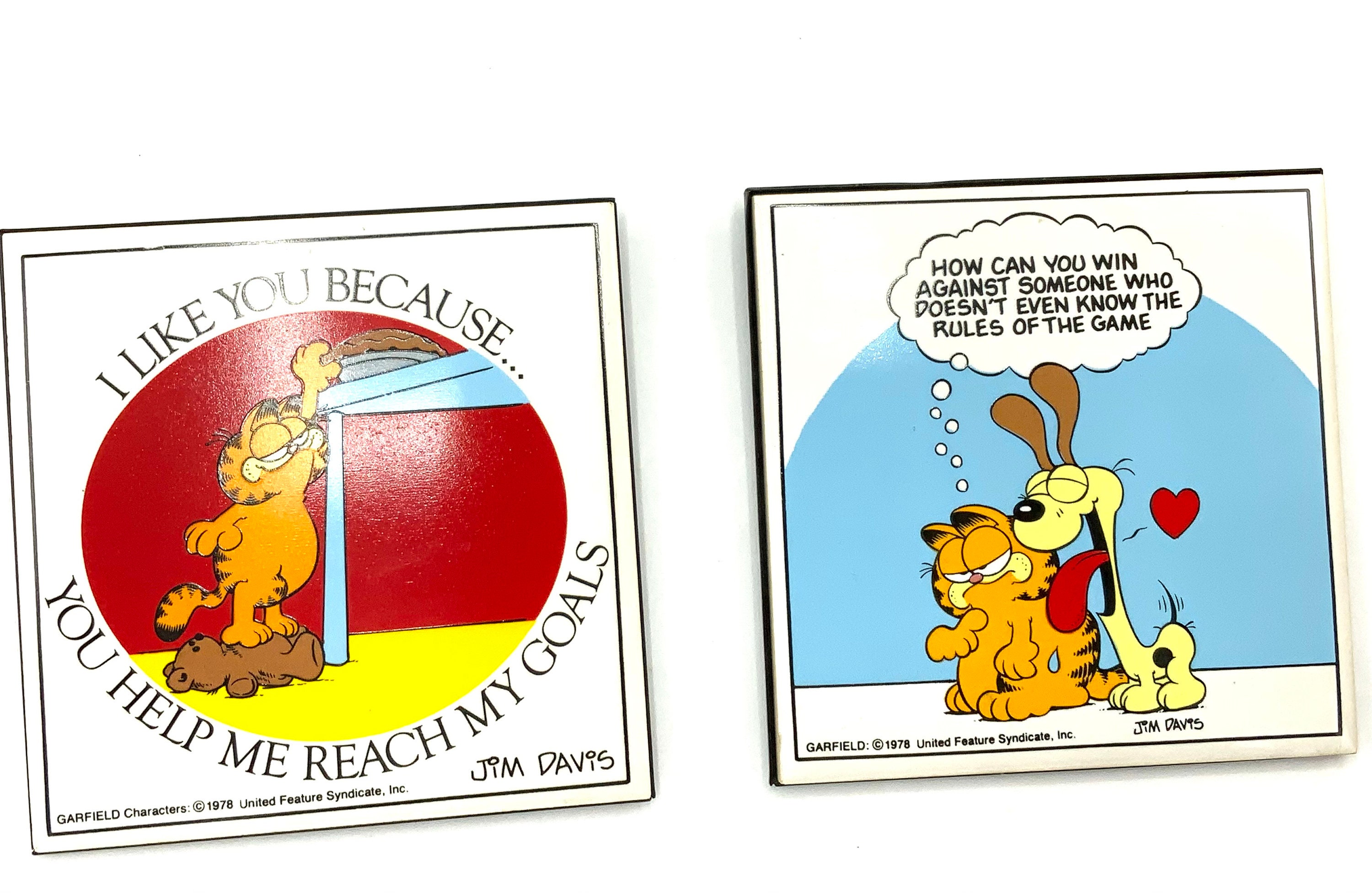 ガーフィールド　陶器　写真立て Gorgeous Collectible and Vintage Garfield Picture Frame Ceramic