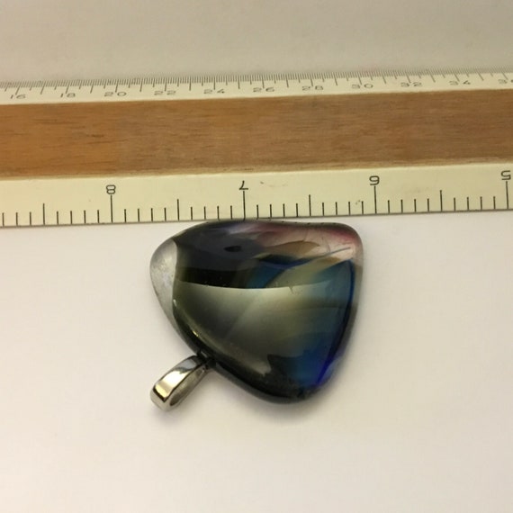 Gorgeous heart shape glass pendant - image 4