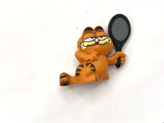 Vintage Garfield Is Playing Tennis Etsy