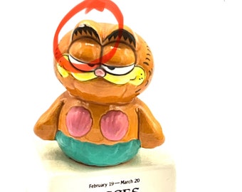 Gorgeous Collectible and Vintage Porcelain Garfield by Enesco