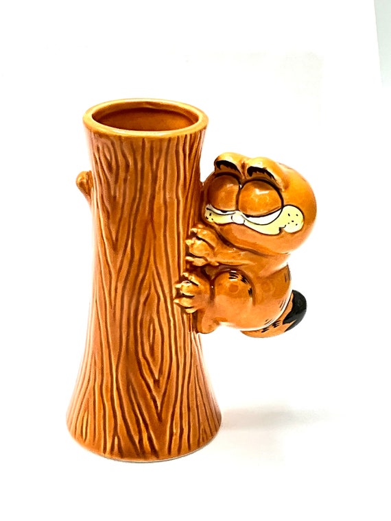 Gorgeous Collectible and Vintage Garfield 3D Vase, Cat, Tree