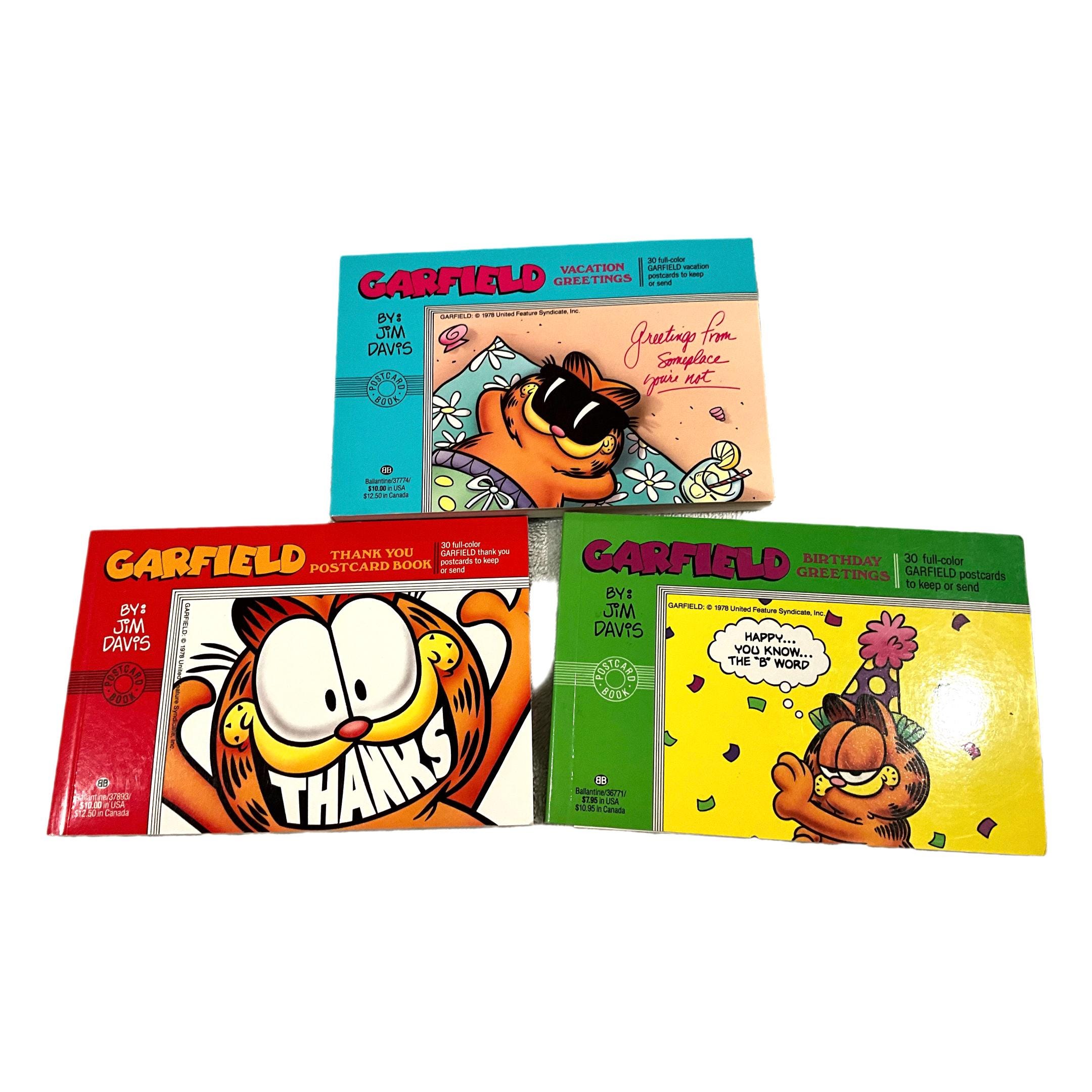 Gorgeous Collectible and Vintage Garfield Book of Post Cards