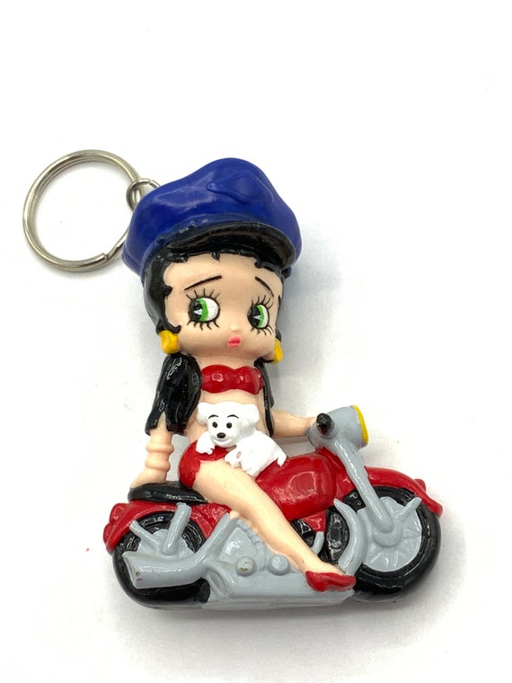 Gorgeous Collectible and Vintage Betty Boop With a Motorcycle