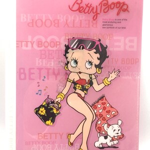 Gorgeous collectible Betty Boop plastic folder.
