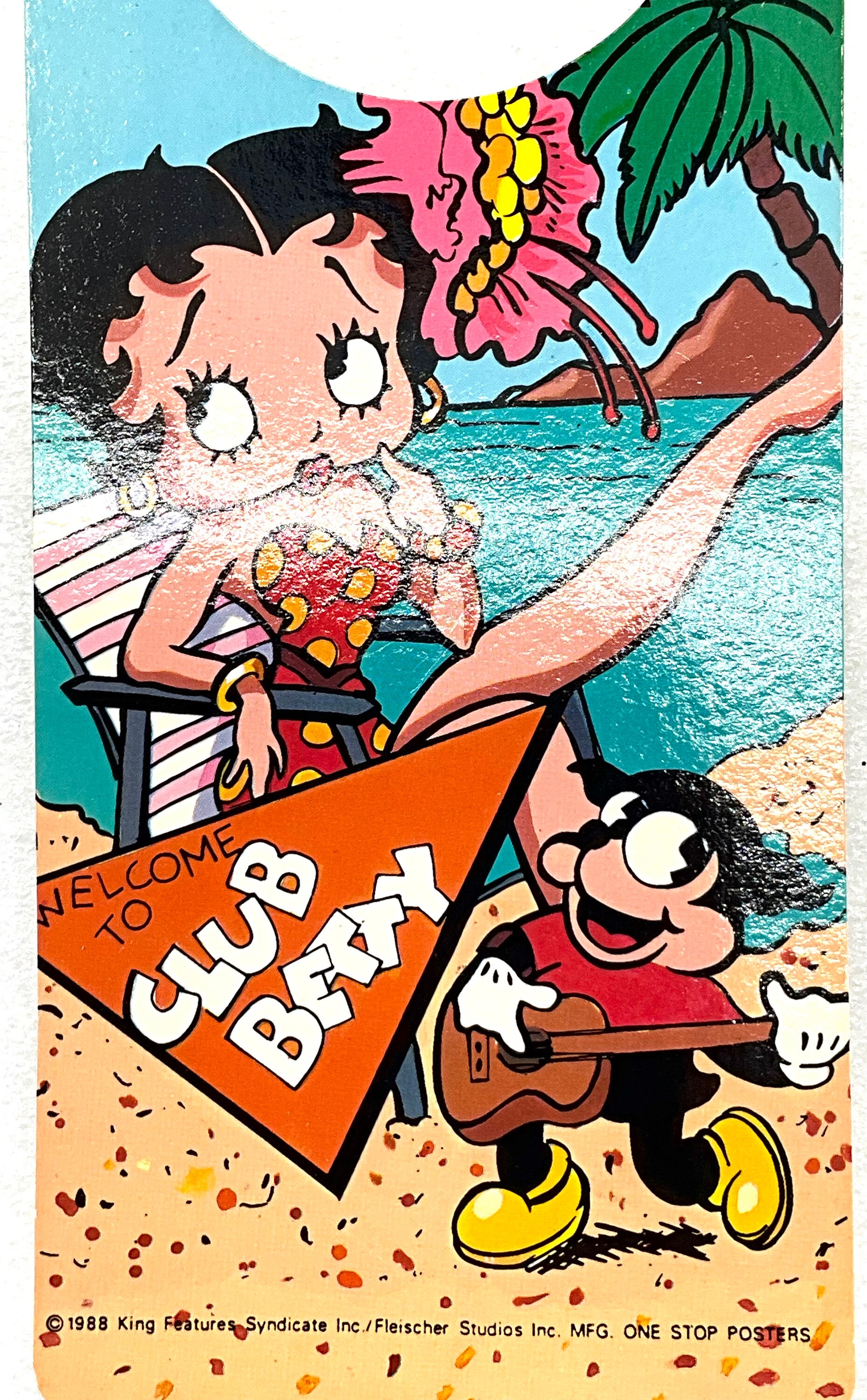 Gorgeous Collectible and Vintage Betty Boop Do Not Disturb Door