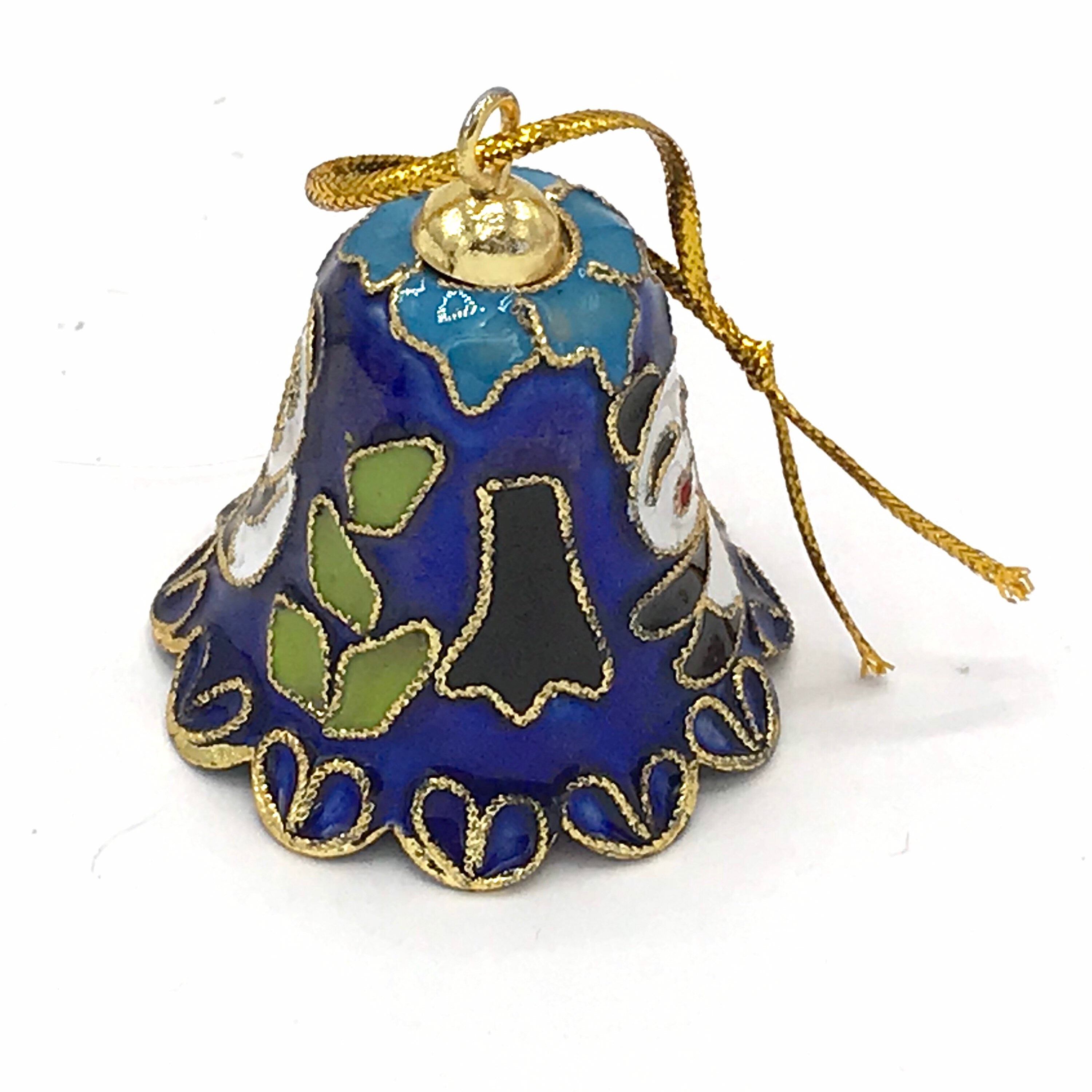 Vintage Bell Cloisonne / Cloisonné. Multicolored Christmas Etsy