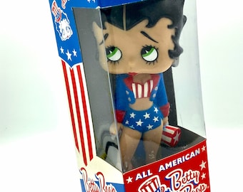 Gorgeous Collectible Betty Boop Bobble Head All American