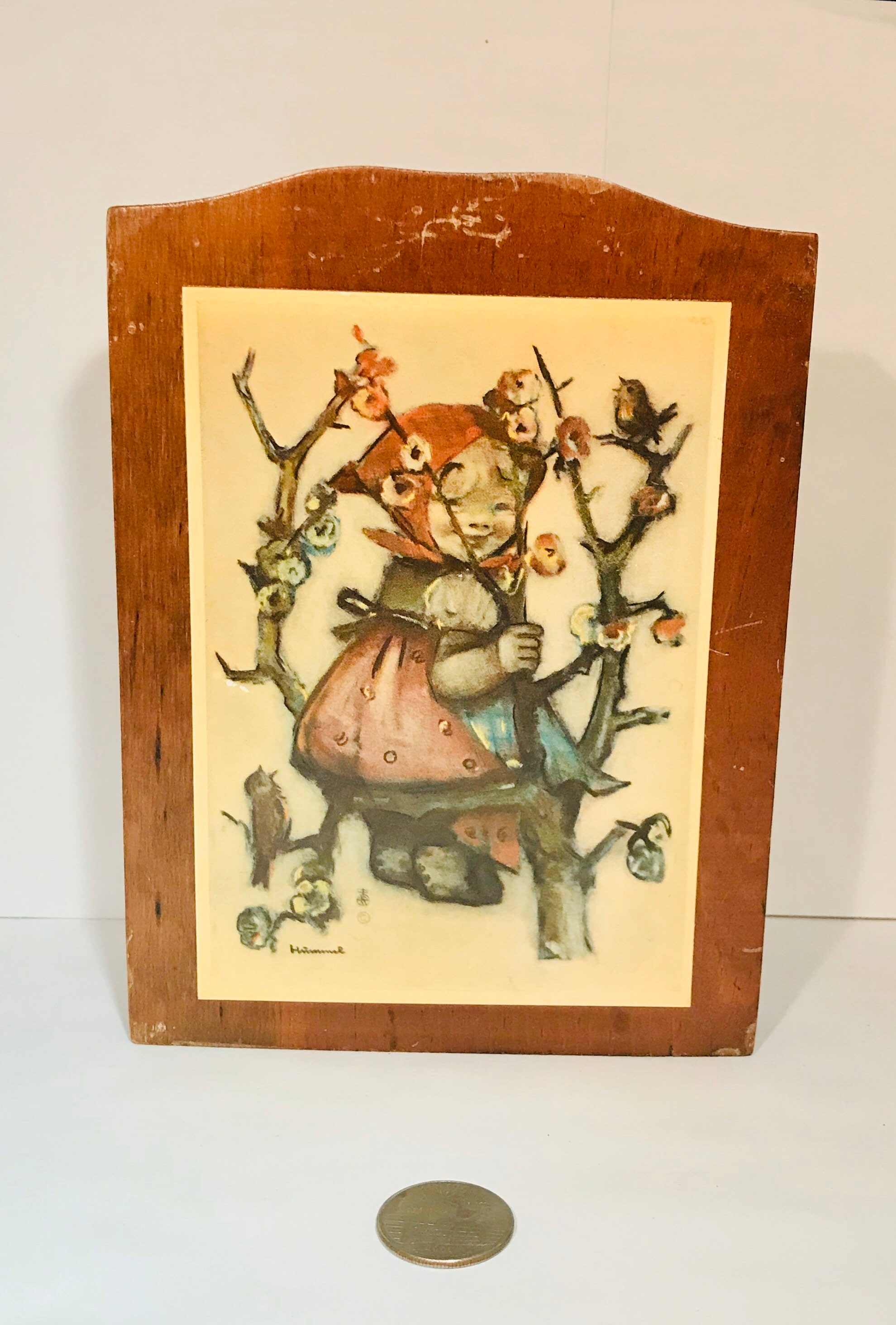 Vintage Set of 3 Hummel Art Manchester Wood Plaques Etsy