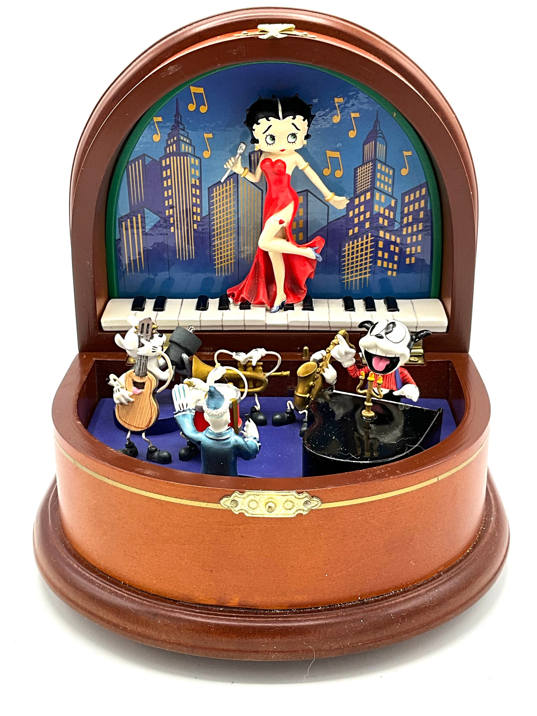 Gorgeous Collectible and Vintage Betty Boop Wooden Music Box but