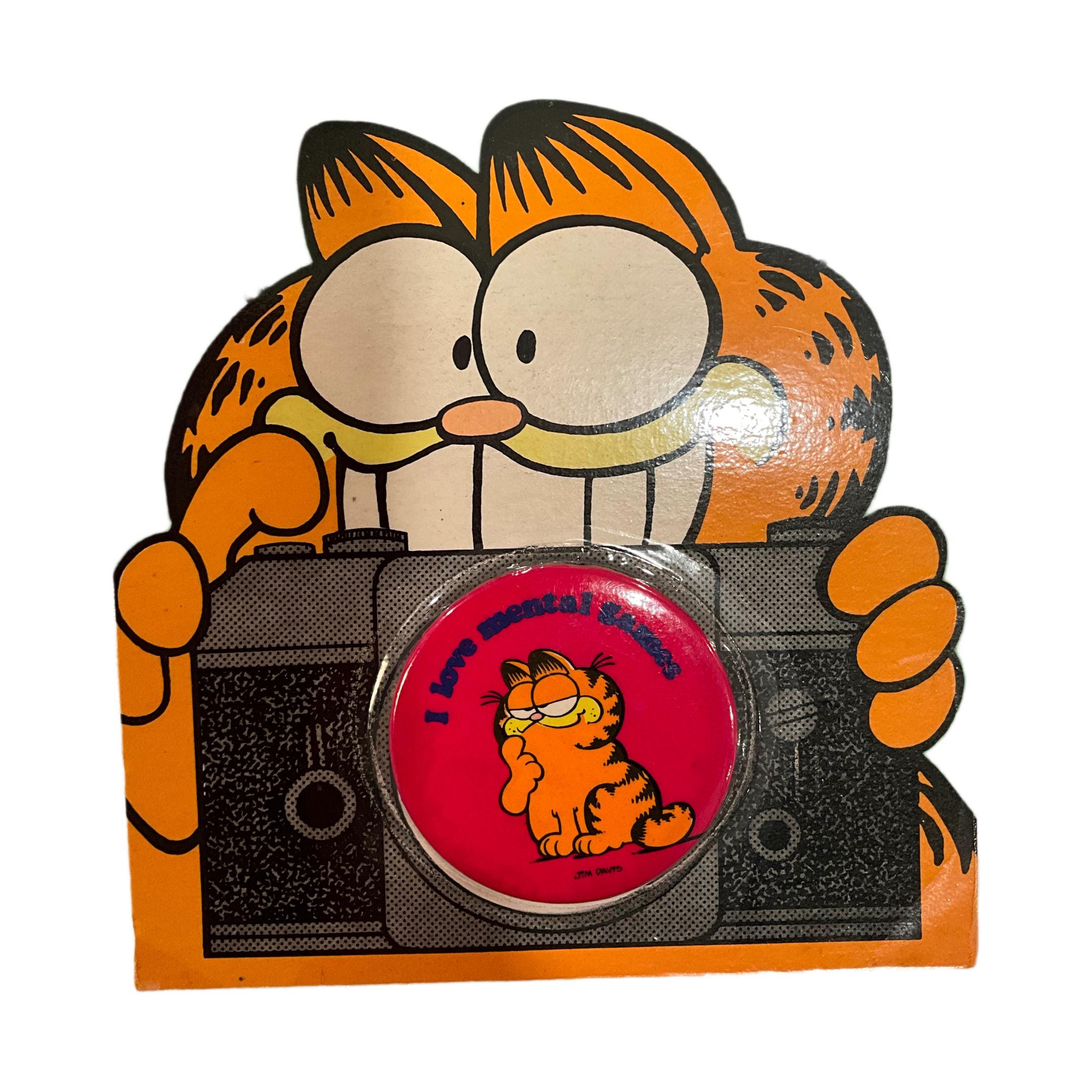 Garfield Button Gorgeous Collectible and Vintage Garfield Pin/ Brooch/buttons. - Etsy