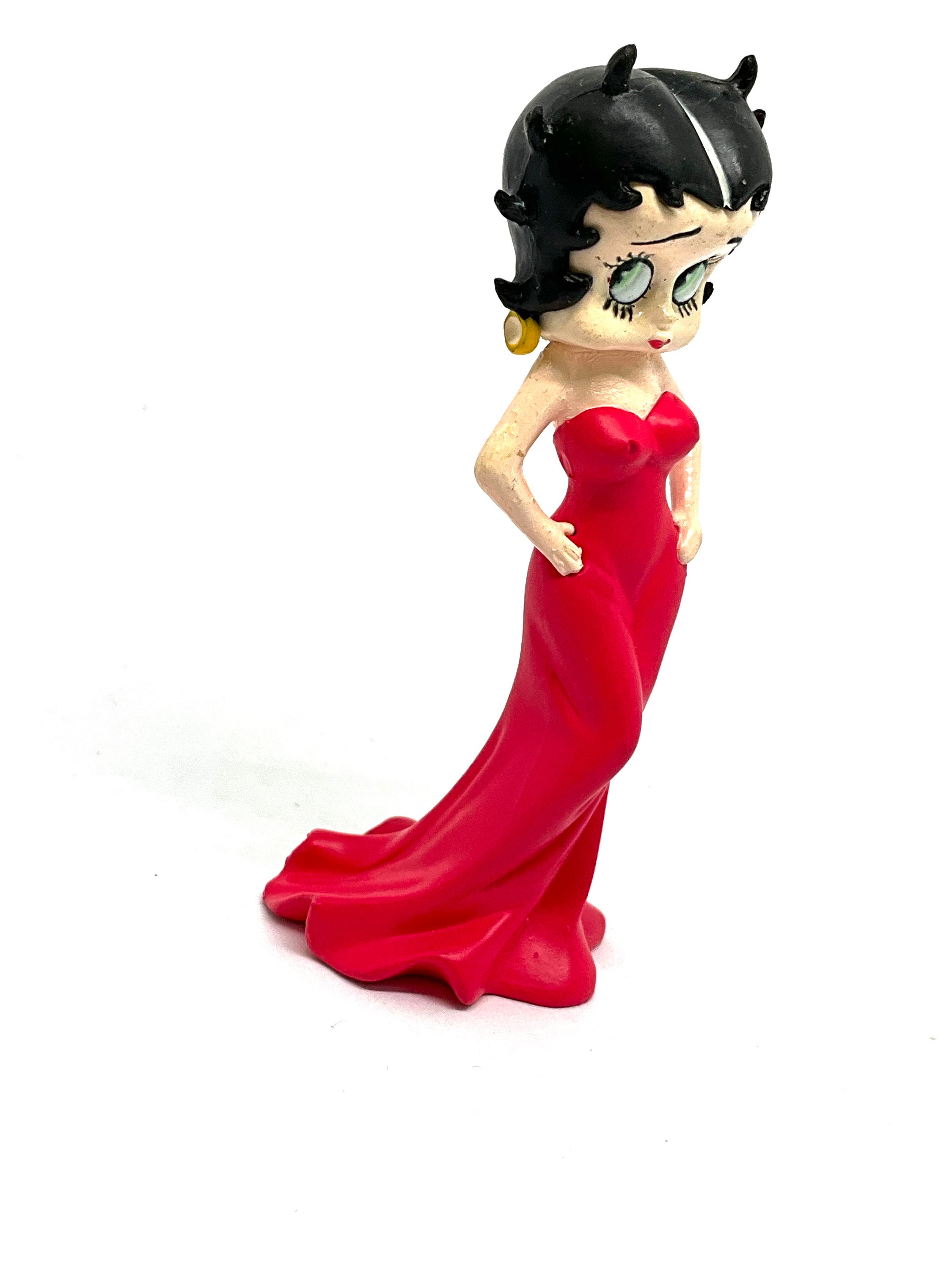 ベティ・ブープ フィギュア ワインレッドドレス Gorgeous Collectible Andvintage Betty Boop With Red Dress or Black