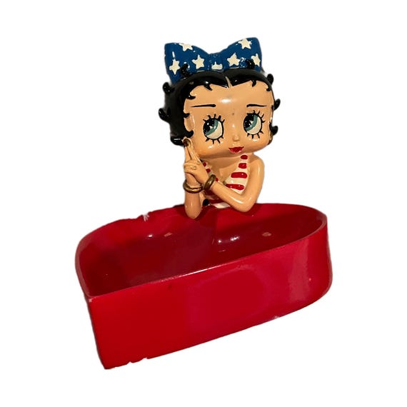 BETTY BOOPのみ 組立式　棚です Collectible and Vintage Betty Boop as Ceramic Soap Dish as Red