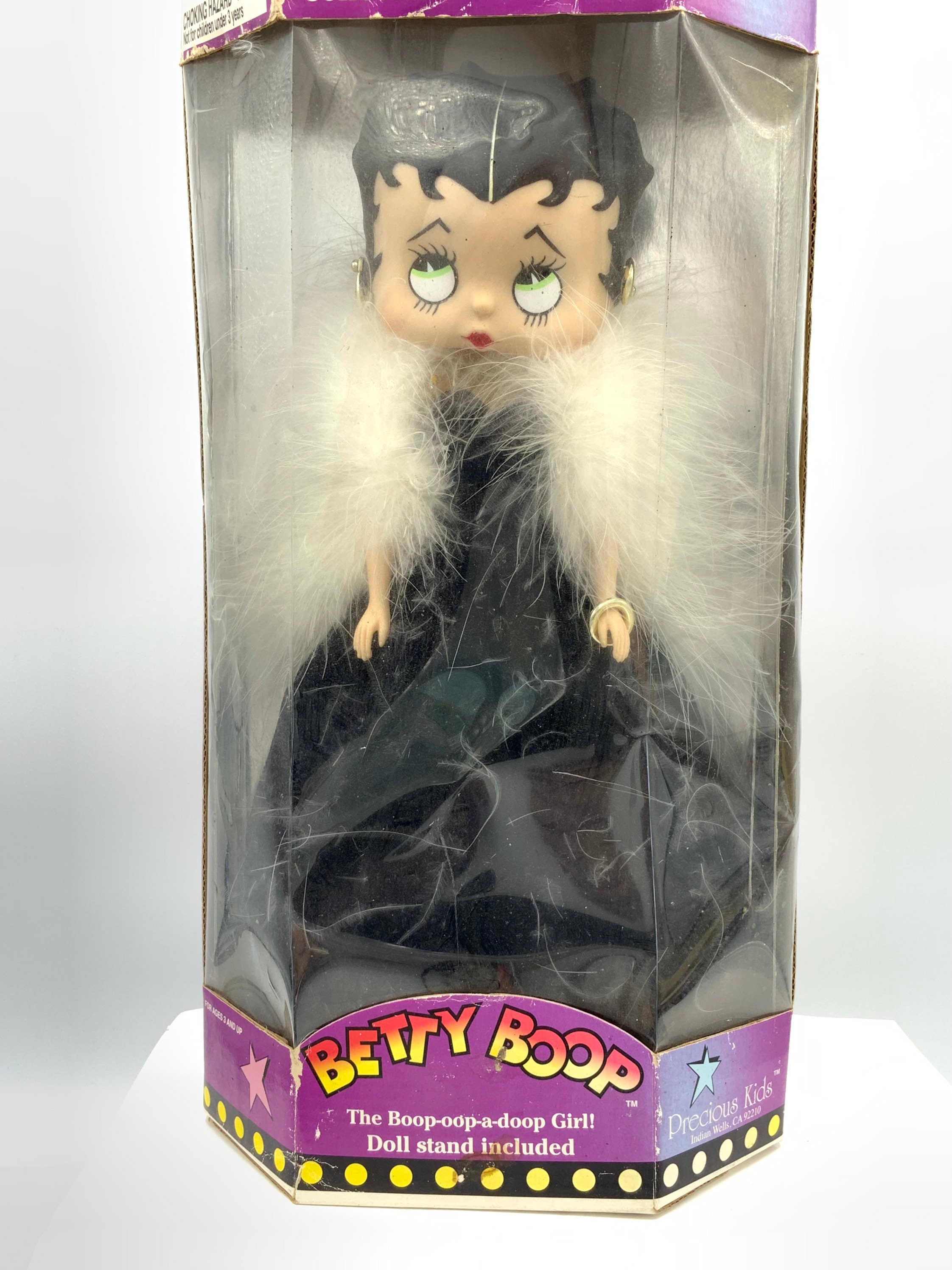 betty boop doll black dress Gorgeous Collectible Vintage Betty Boop Doll Fashion Doll, Black and White  Dress. With the Original Box