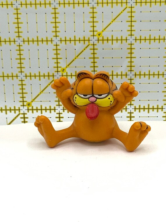 Lot De 2 Figurines Garfield Vintage - Bricoleur Et Fêtard, Collection BD