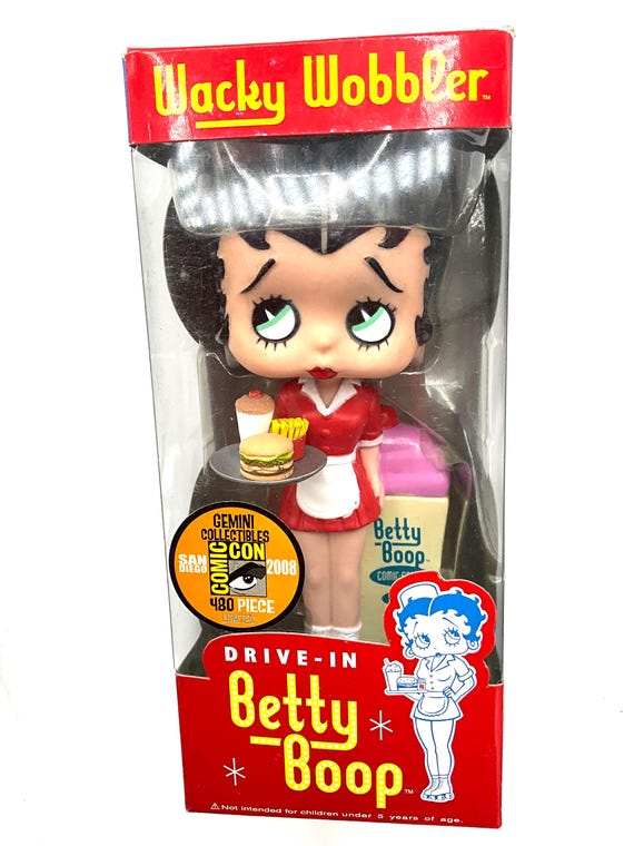Gorgeous Collectible Driver in Betty Boop Bobble Head, Burgers