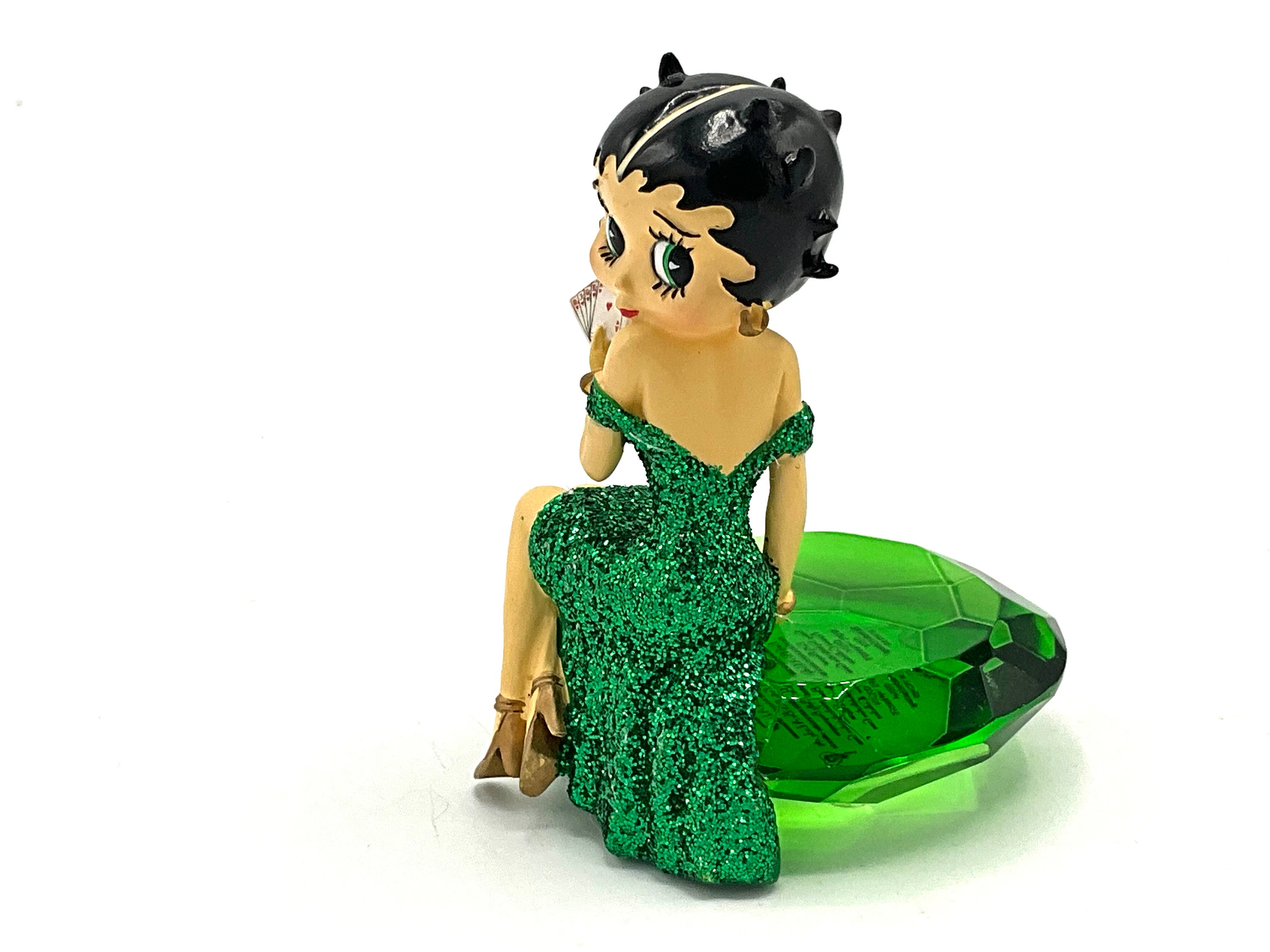 Gorgeous Collectible Betty Boop With Green Dress , Figurine