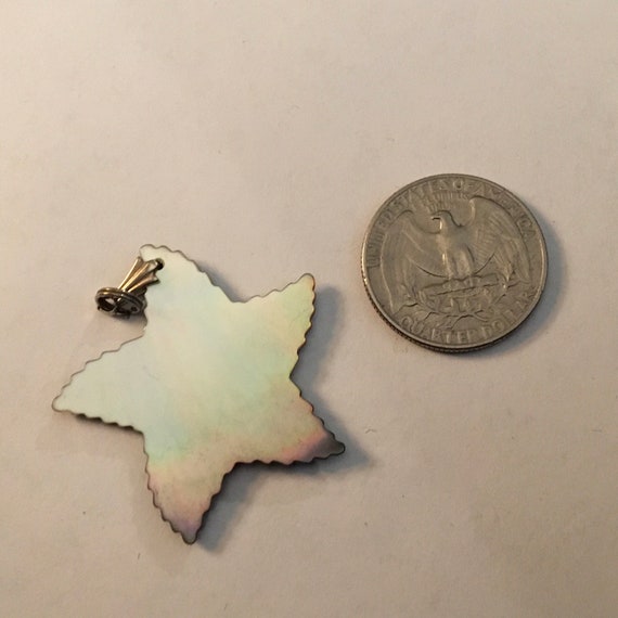 Abalone shell starfish pendant - image 4