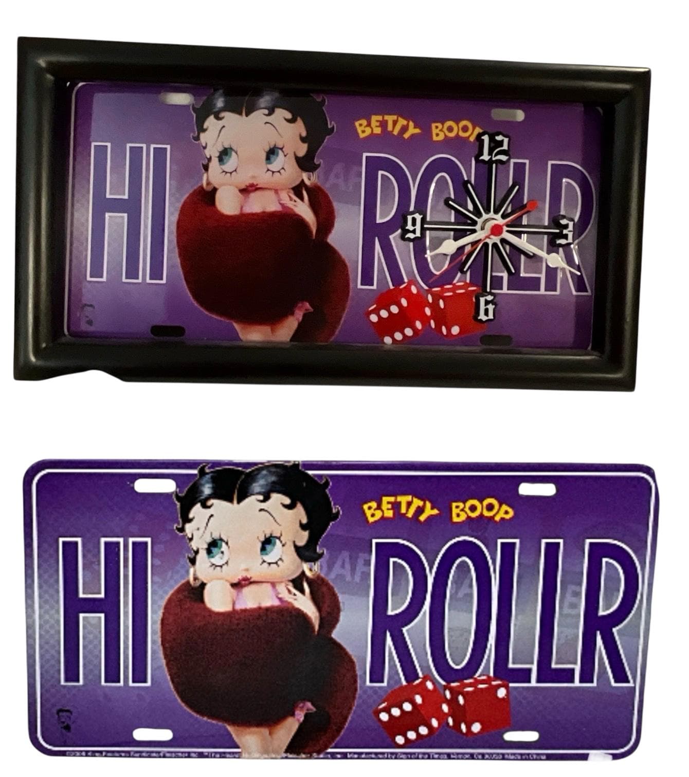 Gorgeous Collectible Betty Boop Car Plate, Lice Plate, Hi Rollr