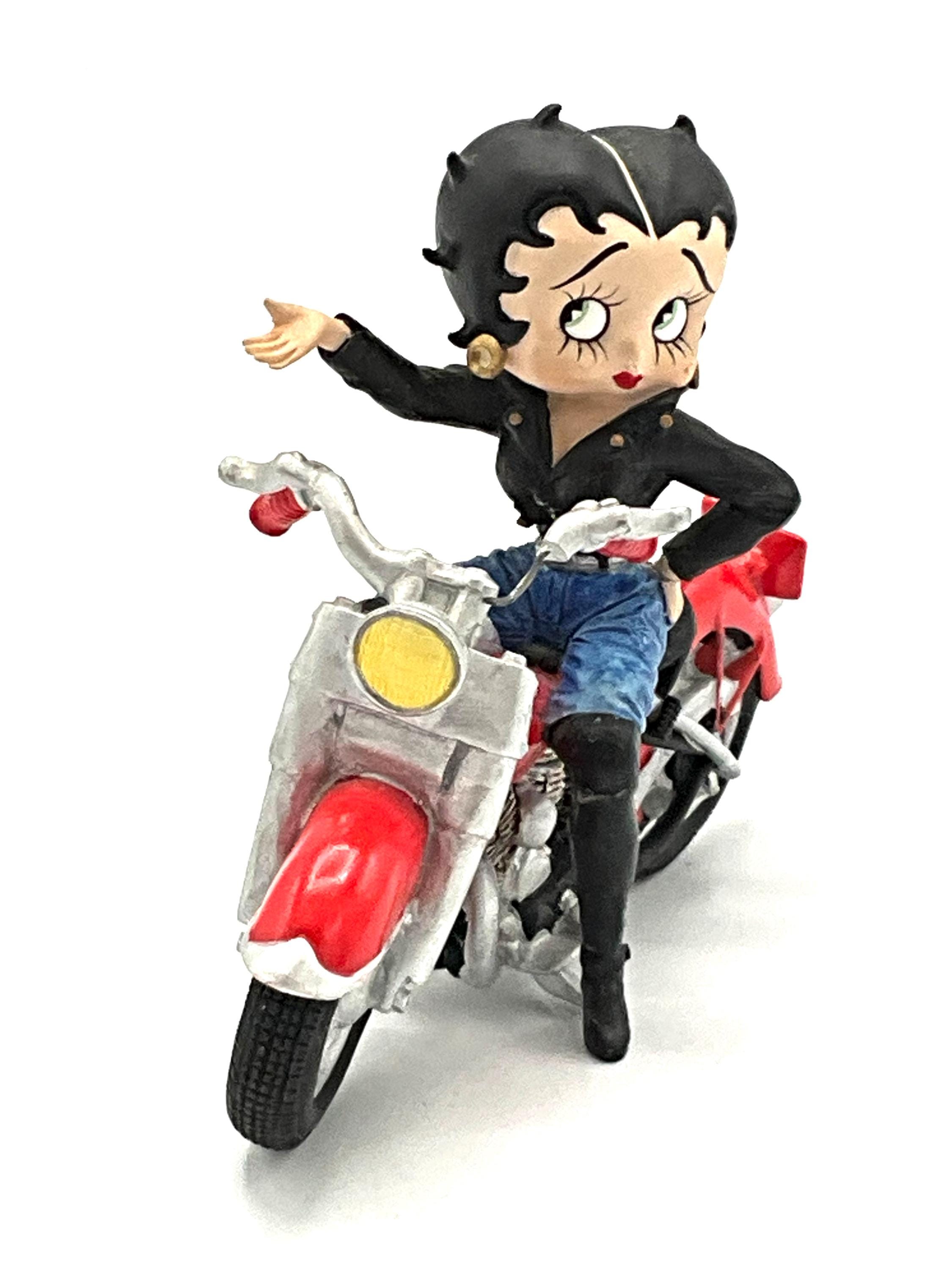 Gorgeous Collectible and Vintage Betty Boop With a Motorcycle