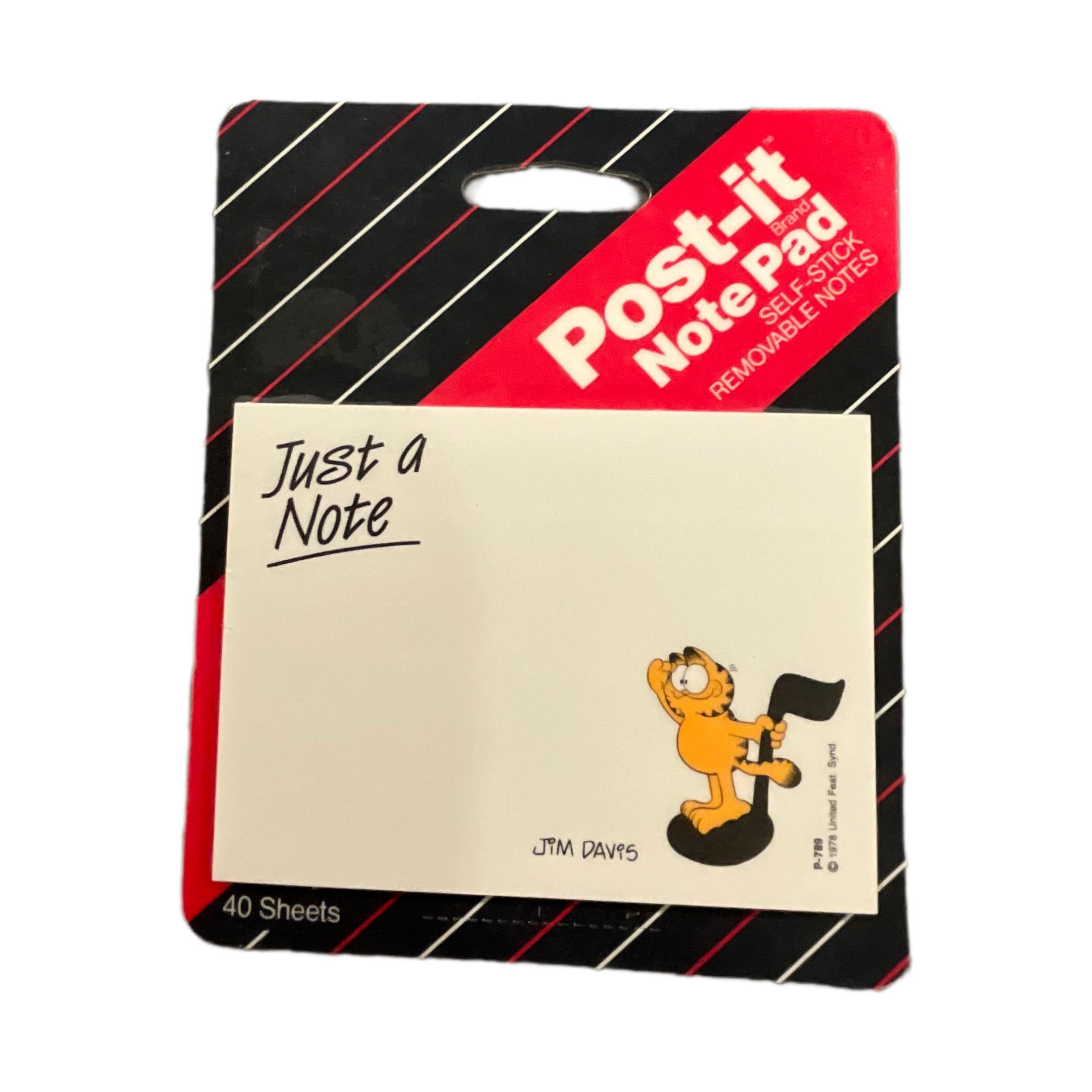Garfield Notes Gorgeous and Vintage Garfield Note Pad, Orange, Cat. - Etsy
