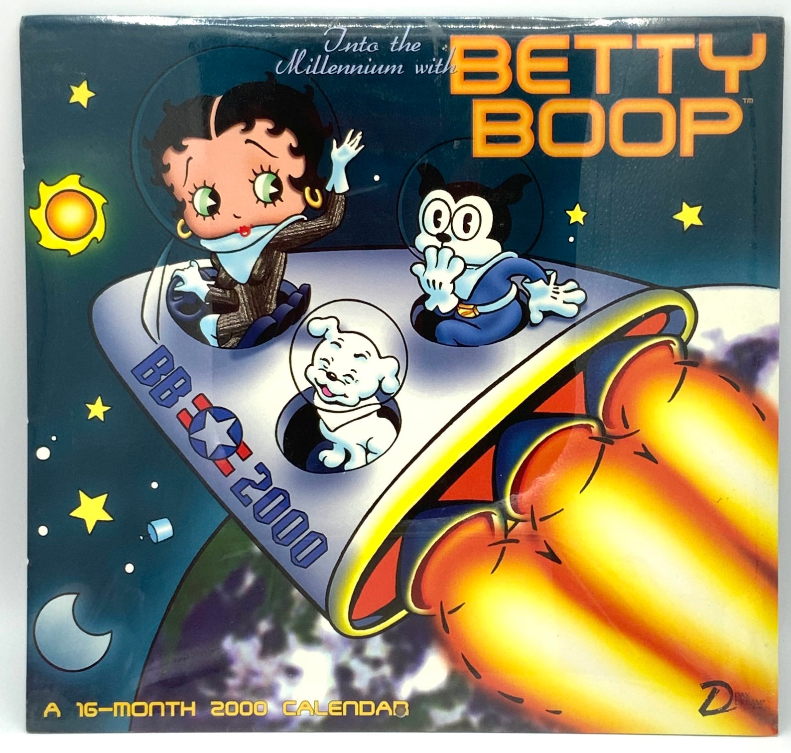 Collectible Betty Boop Calendar 2000 Sealed Never Etsy