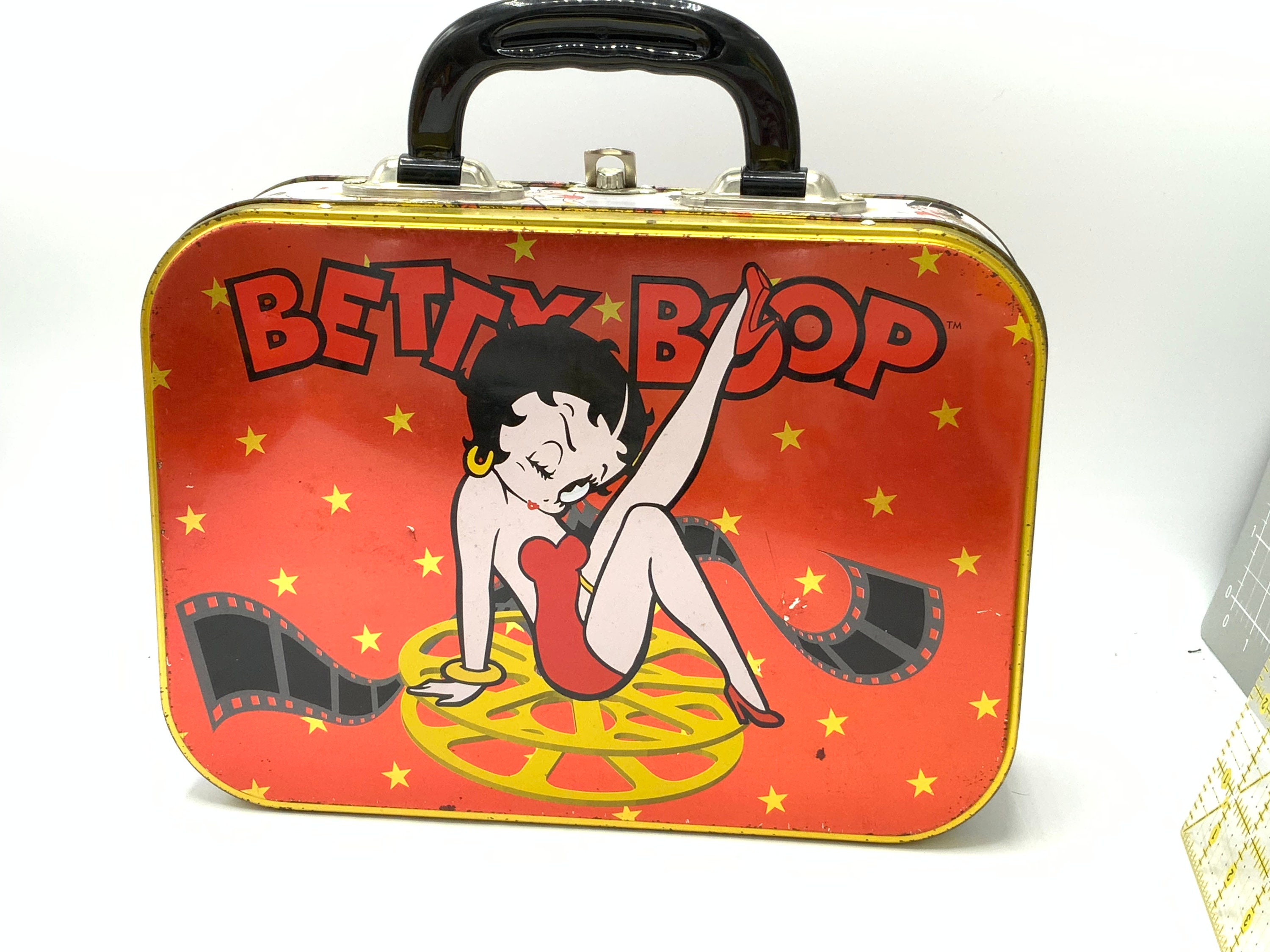 Gorgeous Collectible and Vintage Lunchbox Betty Boop, Tin Red