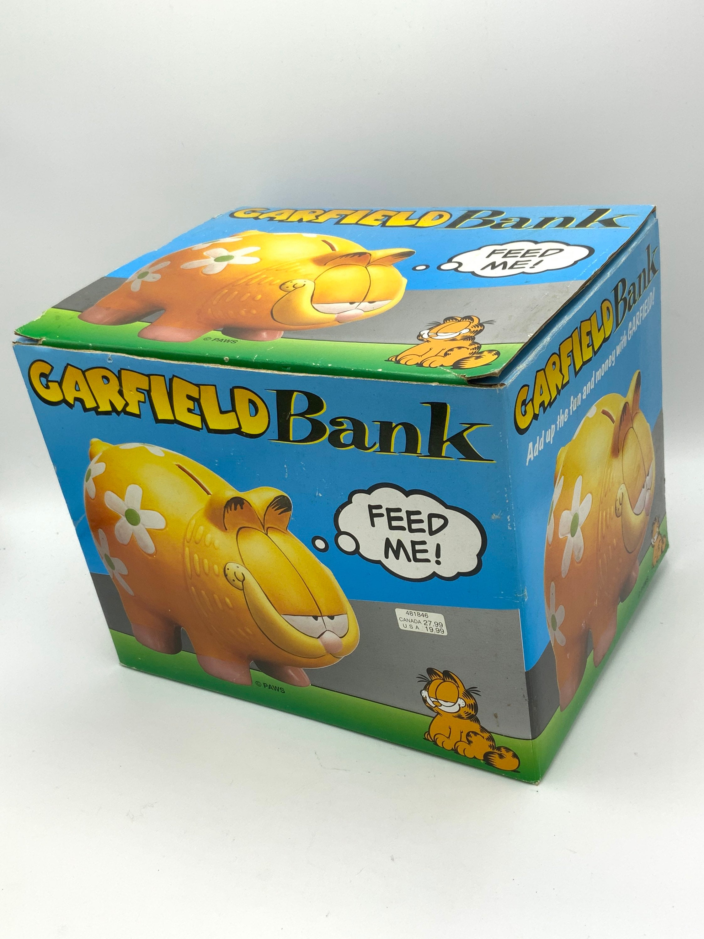 Gorgeous Collectible and Vintage Garfield Piggy Bank, Yellow
