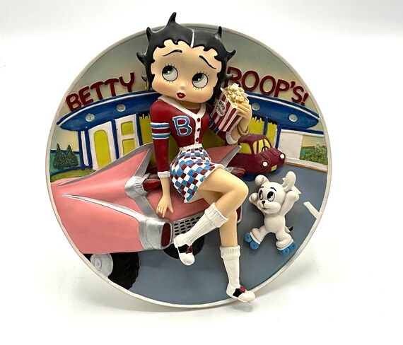 Gorgeous Collectible and Vintage Betty Boop 3D Plate, “at