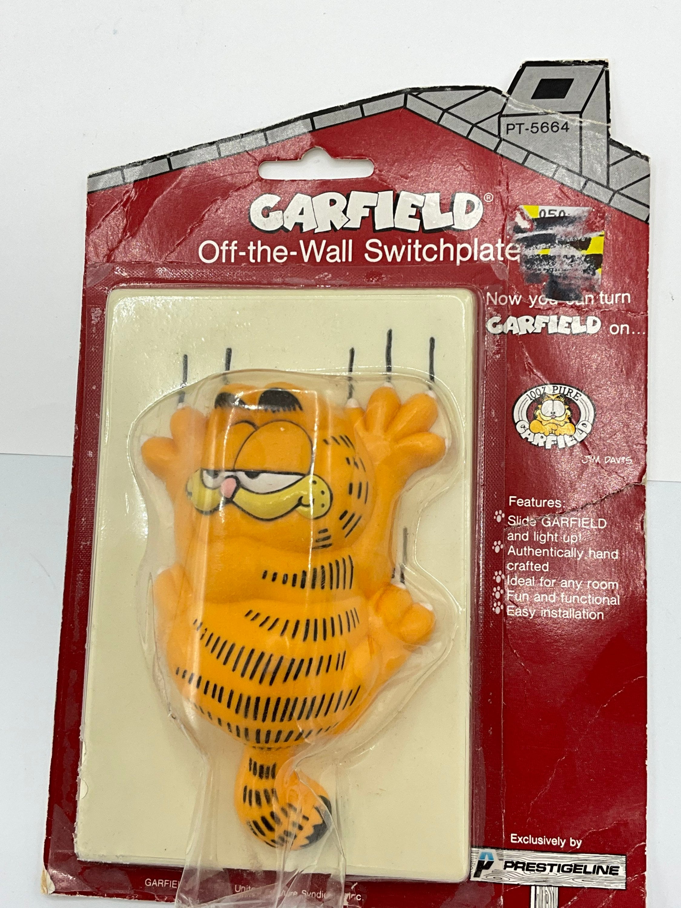 ガーフィールド オーナメントライト Gorgeous collectible and vintage rare light switch Garfield