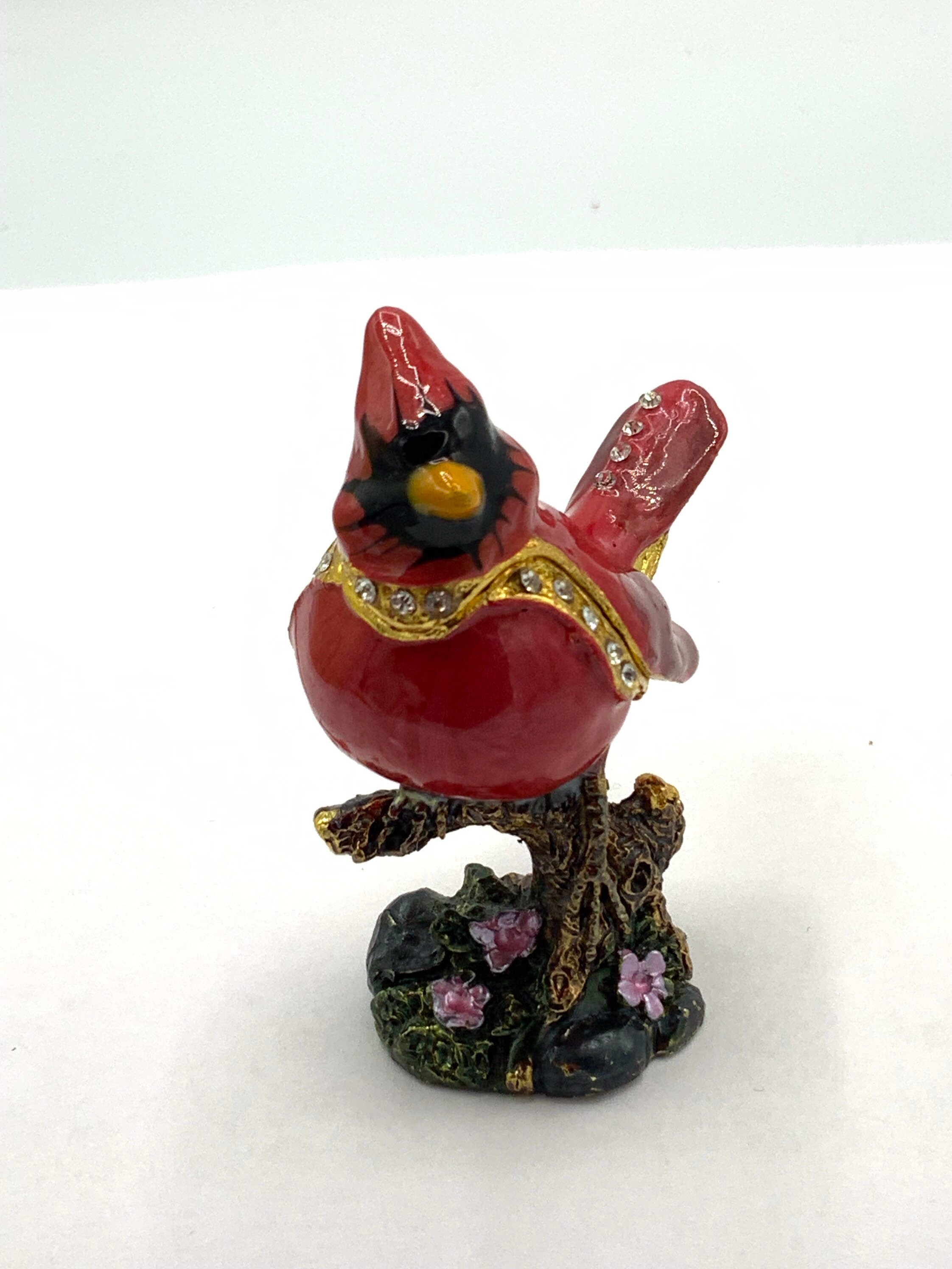 Gorgeous Collectible and Vintage Enamel Red Bird Red, Cardinal, Jewelry ...