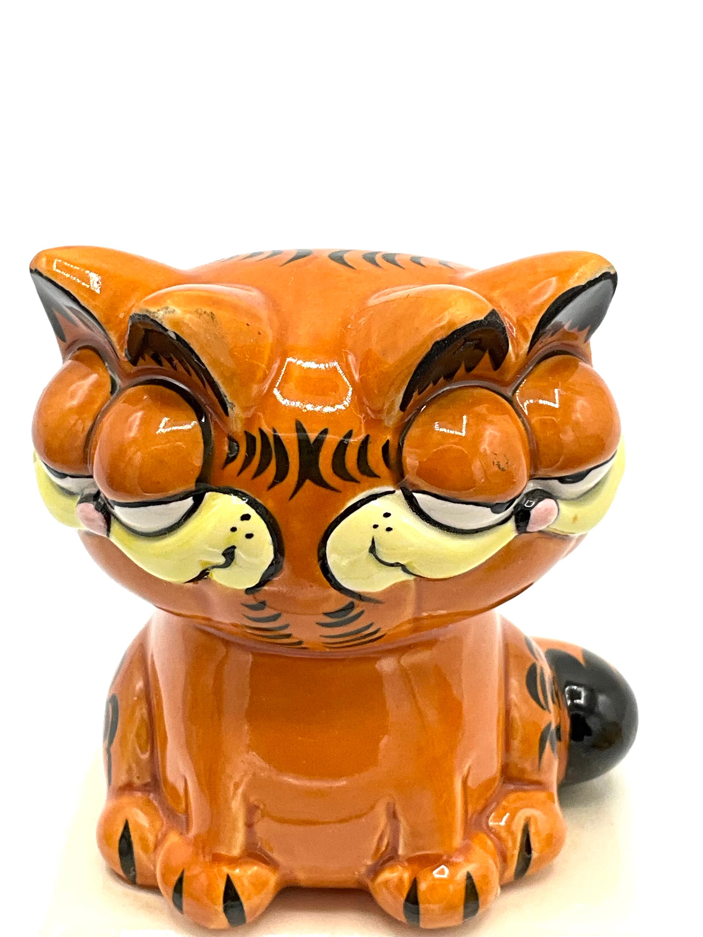 ❣️専用❣️Vintage ENESCO ガーフィールド 陶器のオーナメント Gorgeous Collectible and Vintage Porcelain Garfield by